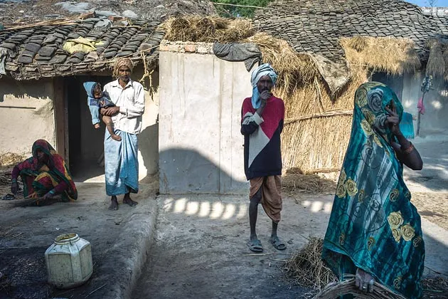 A courtyard in the village of Paltupur, Uttar Pradesh, India. India has the second highest percentage of malnourished children in the world, according to the 2012 annual Global Hunger Index

