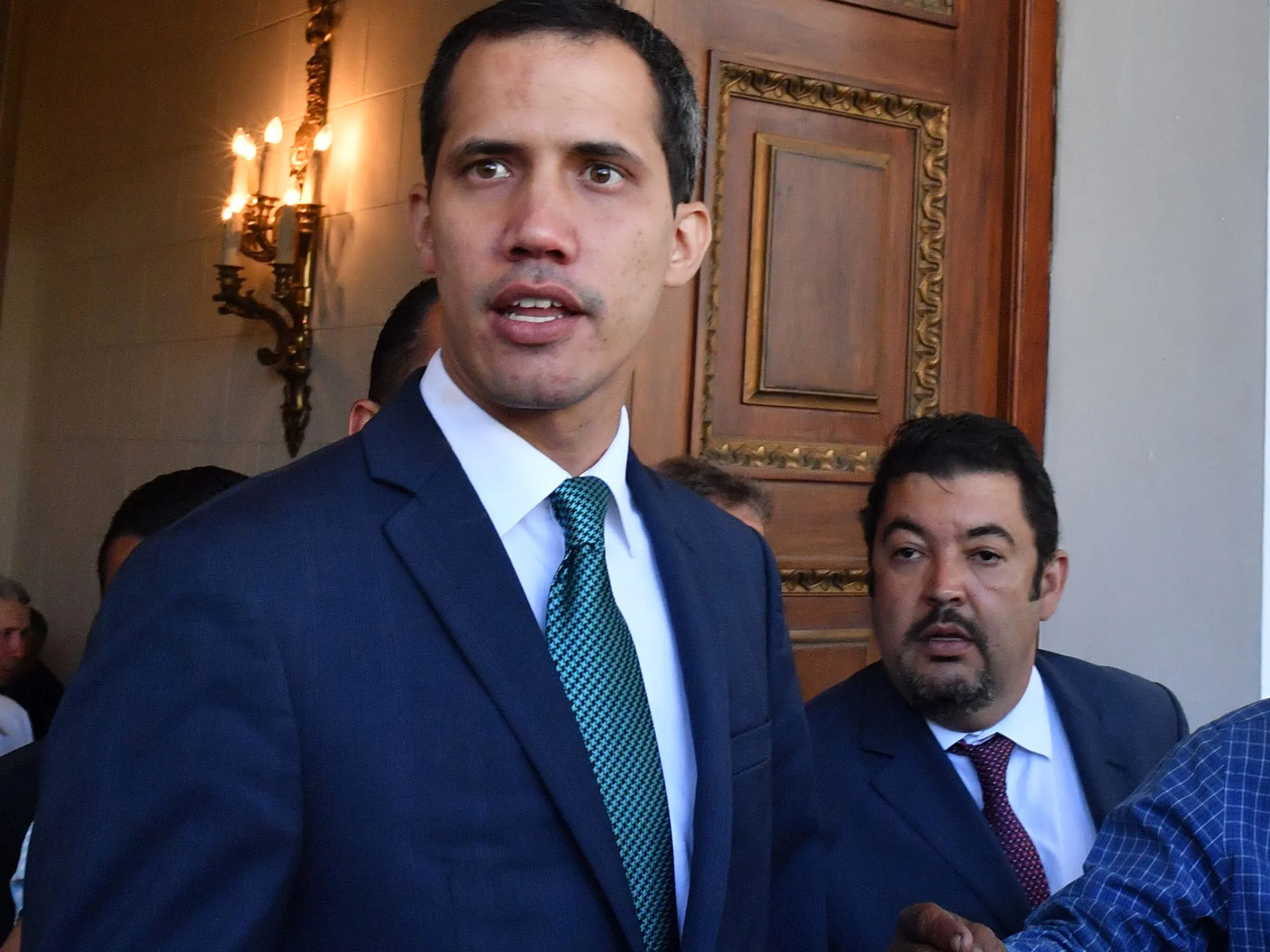 Roberto Marrero, right, and Juan Guaido.