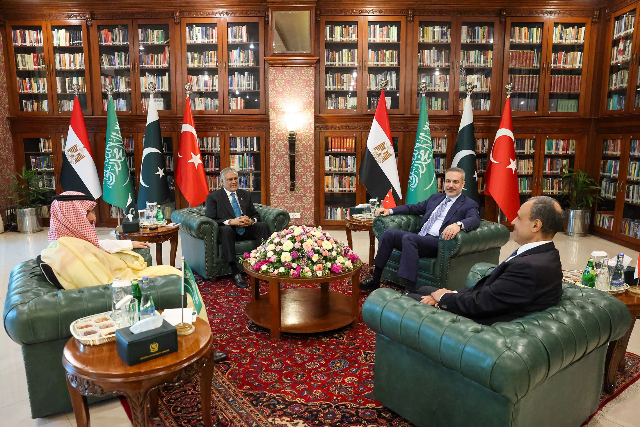 Turkiye-Egypt-Pakistan-Saudi Arabia foreign ministers meeting in Islamabad
