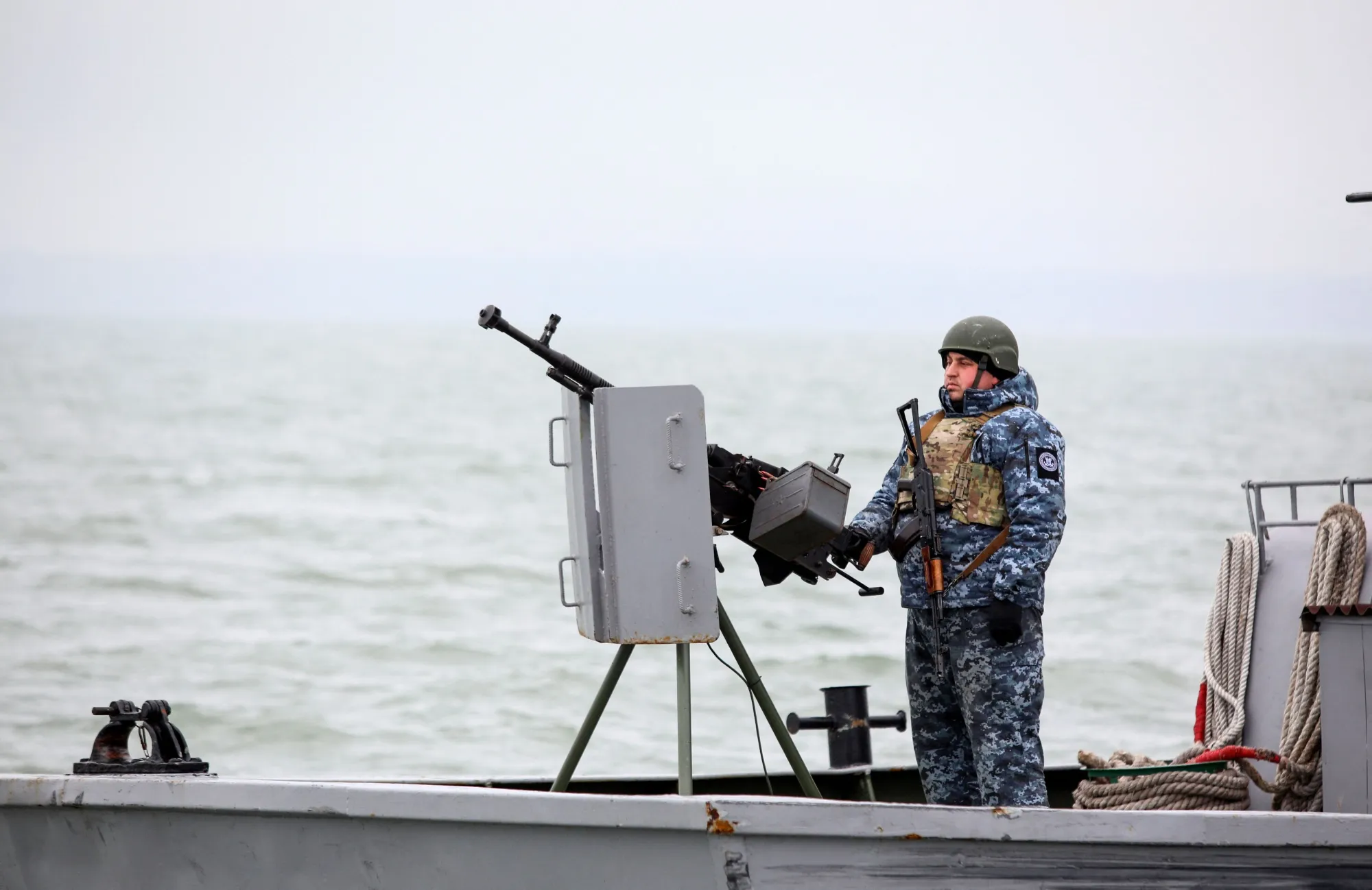 On watch in Mariupol.