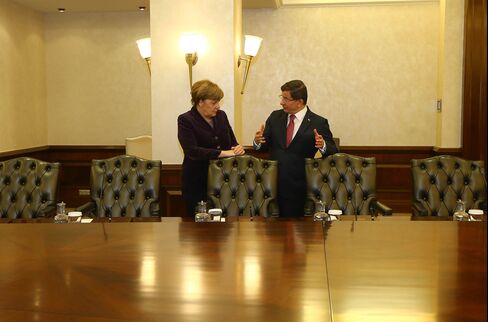 German Chancellor Angela Merkel in Ankara