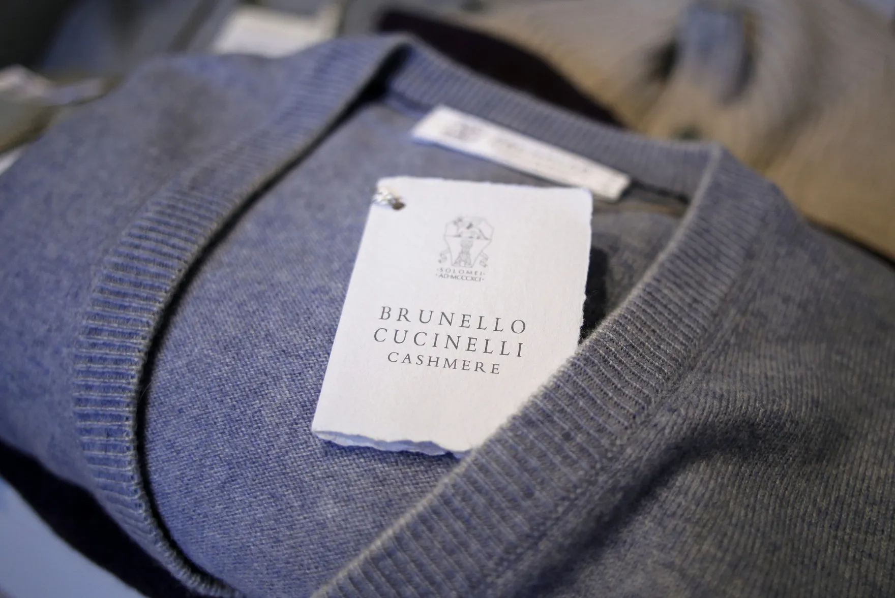 A Brunello Cucinelli SpA cashmere garment.