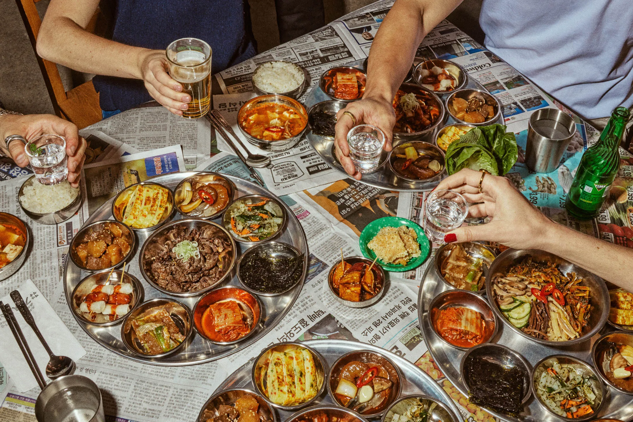 There’s not a lot of empty table space at Kisa, the popular downtown Korean diner.