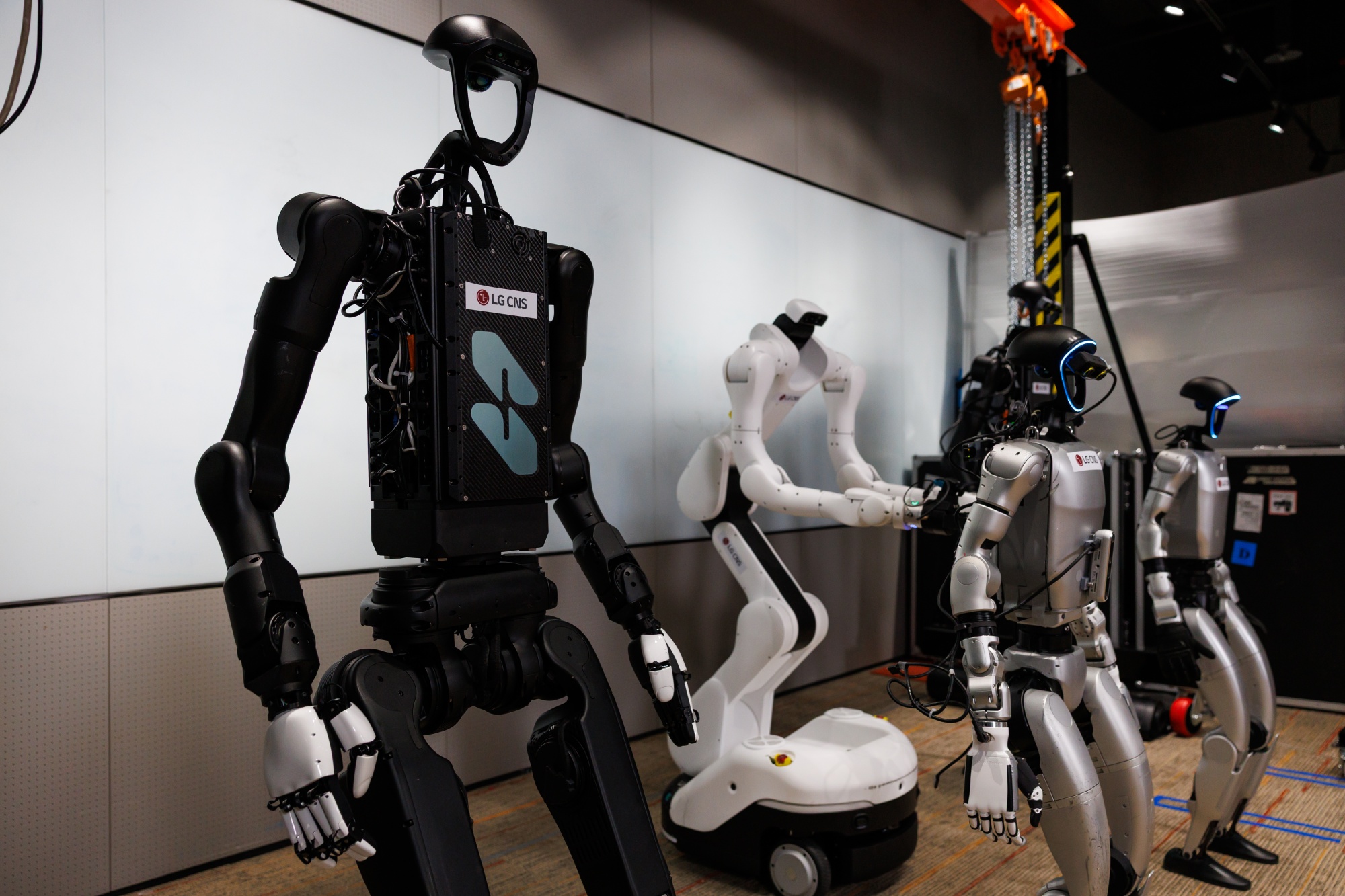 Training humanoid robots at LG CNS