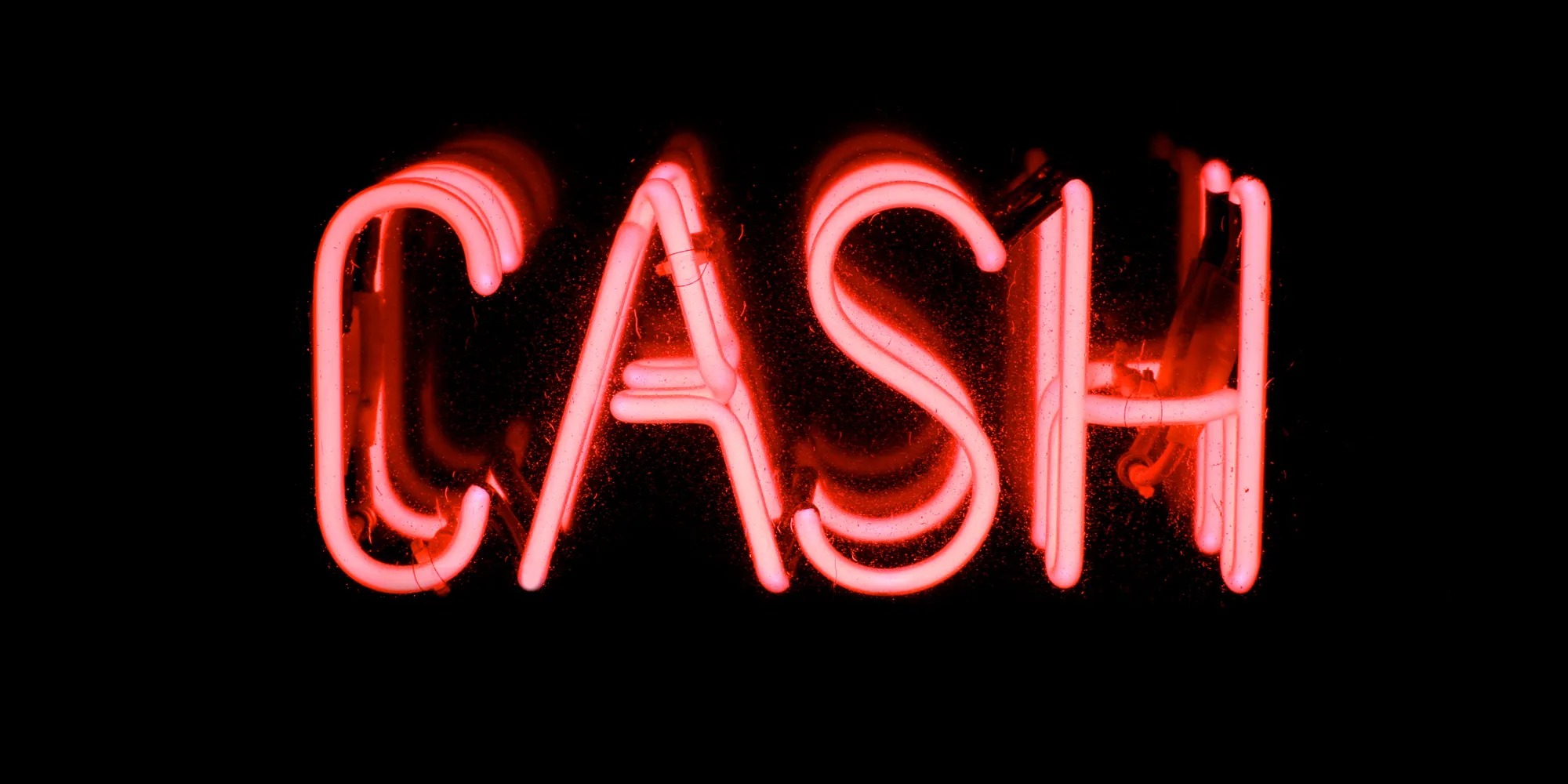 Neon Cash Sign