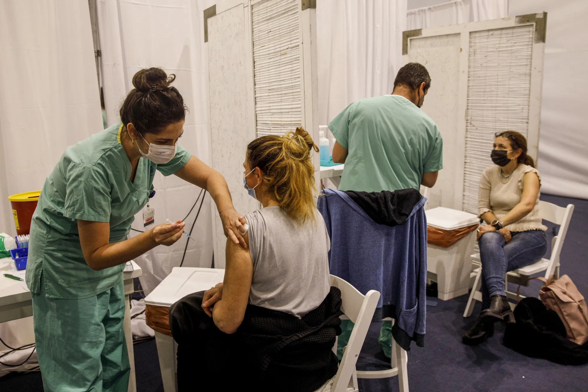 Vaccination Center as Israel Forges Nationwide Covid Effort
