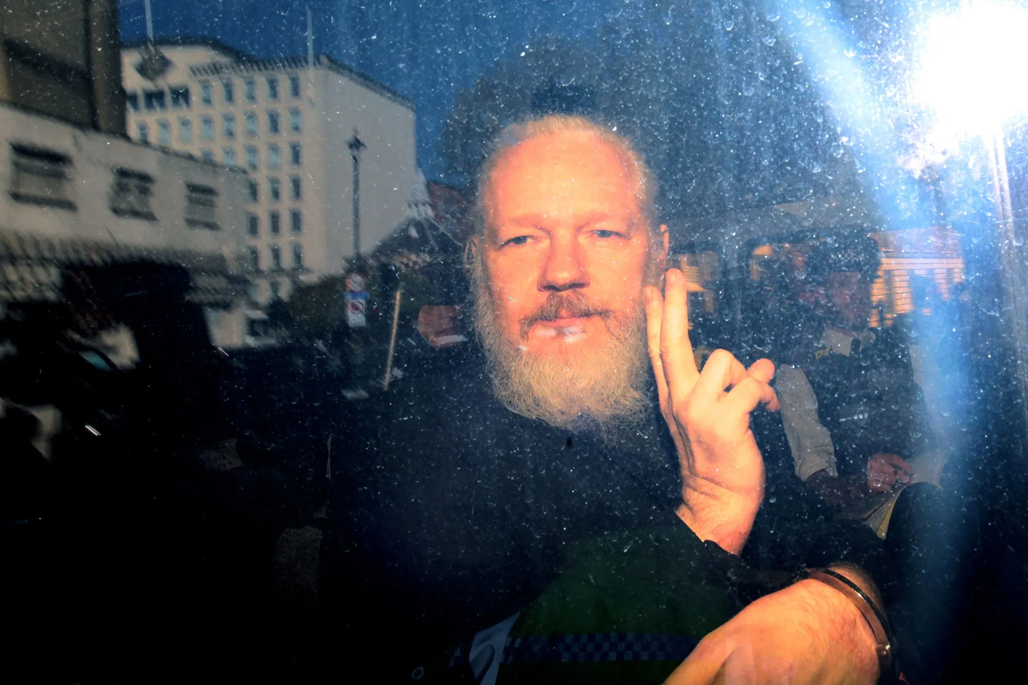 Julian Assange on April 11. 