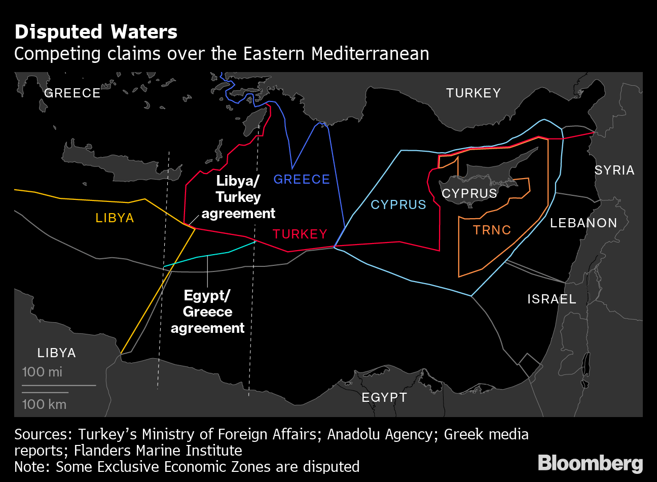 Turkey Signals Push for Deal on Maritime Boundary With Egypt - Bloomberg