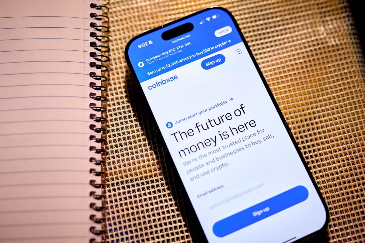 bloomberg.com - Olga Kharif - Coinbase Announces Entry Into Prediction Markets, Stock Trading