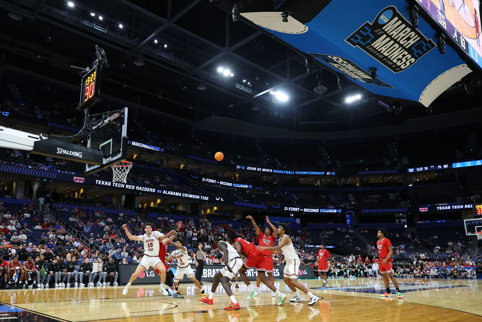 The Texas Tech Red Raiders and the Alabama Crimson Tide.