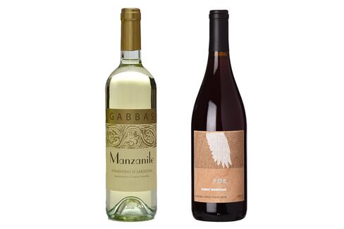 2015 Gabbas Manzanile Vermentino and 2014 Poe Pinot Nouvea.