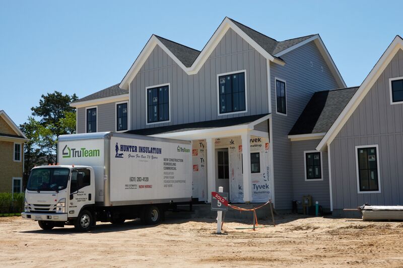 A new single-family home built in Westhampton Beach, New York,  May 22, 2024. 