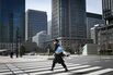 Commuters in the Business District as Japan Extends Virus Curbs