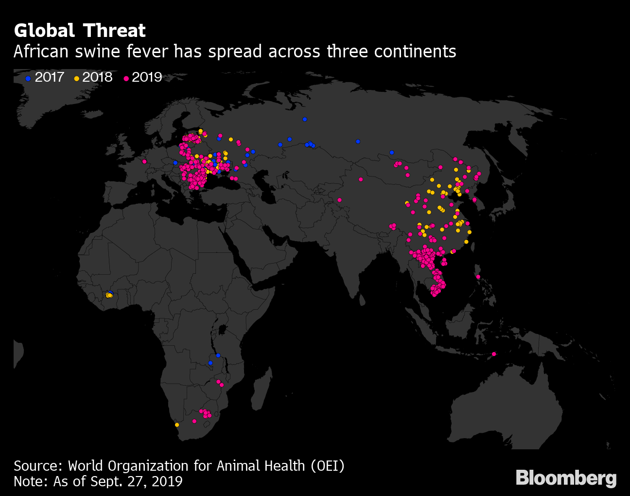 African Swine Fever Re-emerges in Asia, Proving Difficult to Beat -  Bloomberg