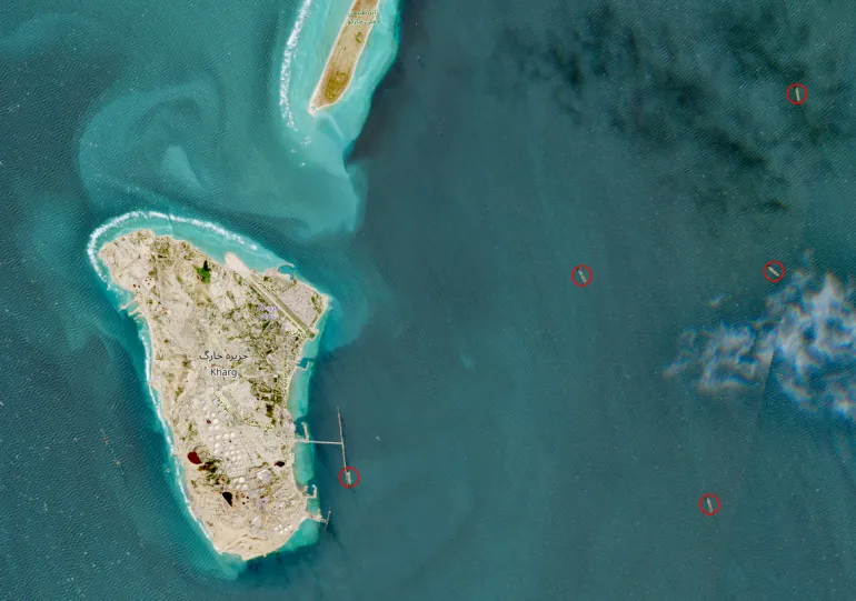 Oil loading operations continued at Iran’s Kharg Island oil terminal on March 2, 2026, two days after the US and Israel launched Operation Epic Fury.