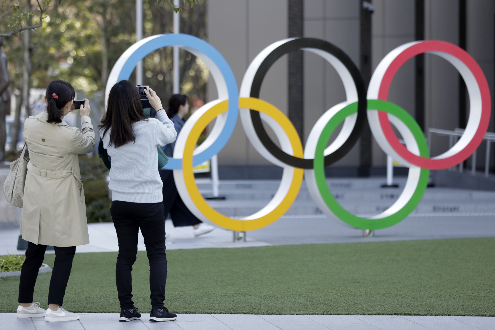 Olympics Logos as Japan Minister Says Tokyo Games Postponement 'Inconceivable'