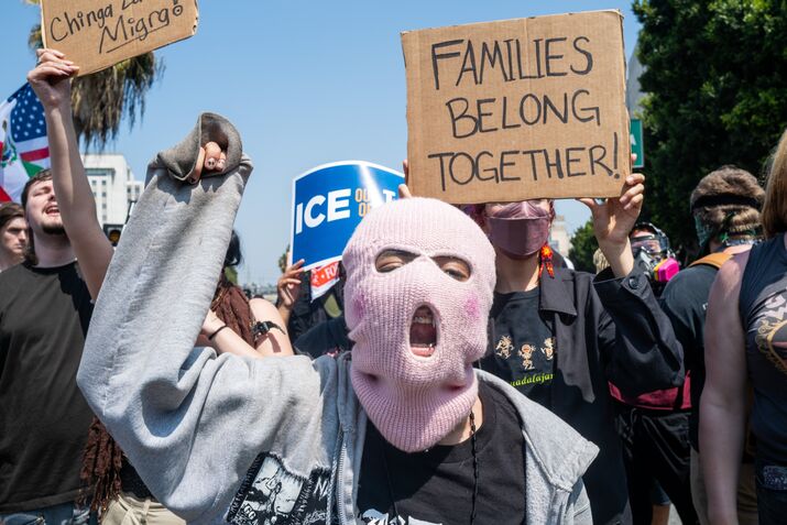 Protests Erupt In L.A. County Sparked By Federal Immigration Raids
