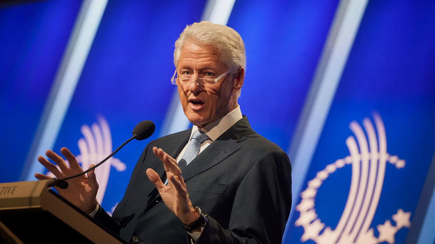 Former U.S. President Bill Clinton speaks during the annual meeting of the Clinton Global Initiative (CGI) in New York, U.S., on Tuesday, Sept. 23, 2014.
