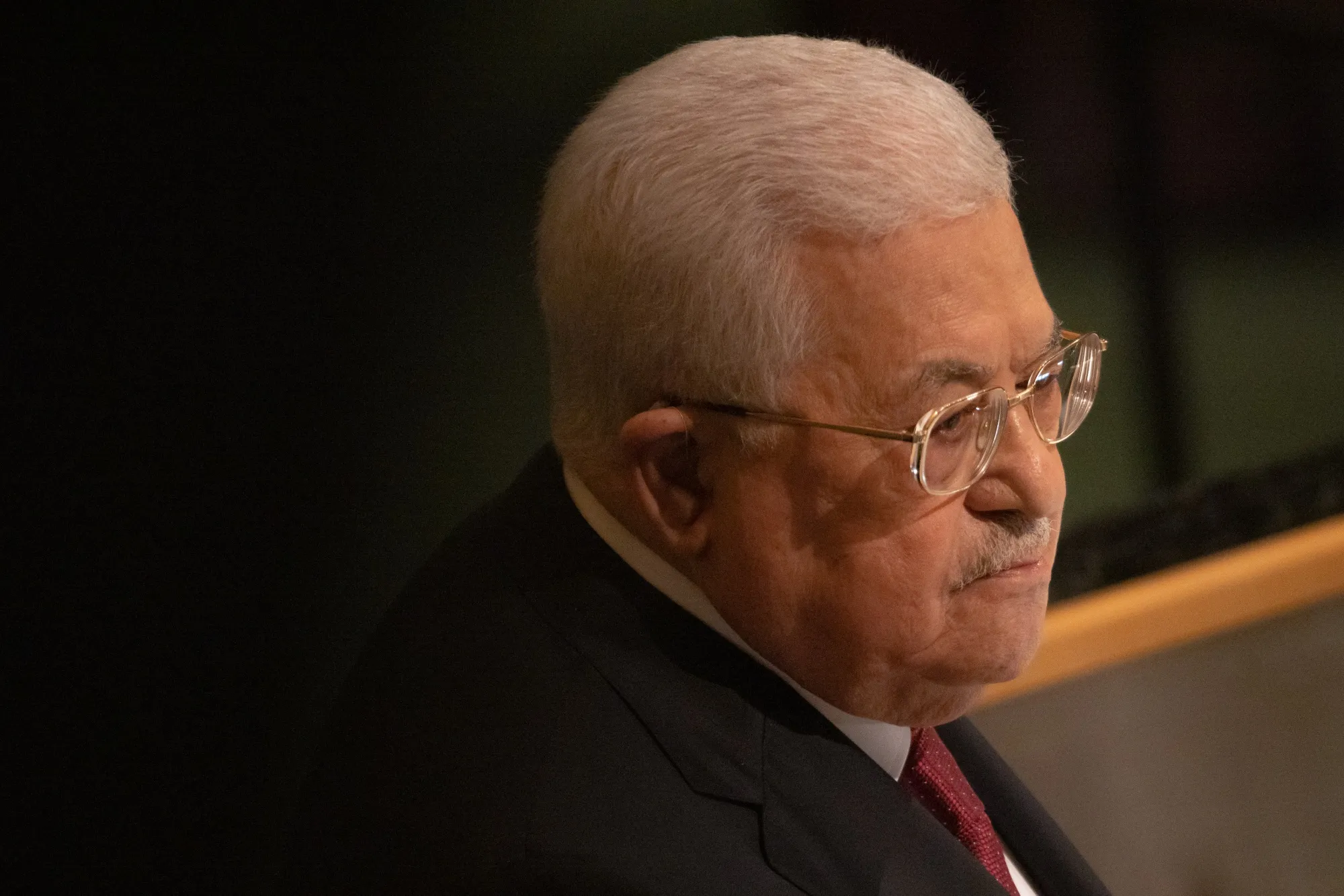 Mahmoud Abbas, Palestinian Authority president, in New York on Sept. 23, 2022.