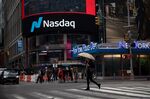 Times Square As U.S. Stocks Rise After Jobs Data