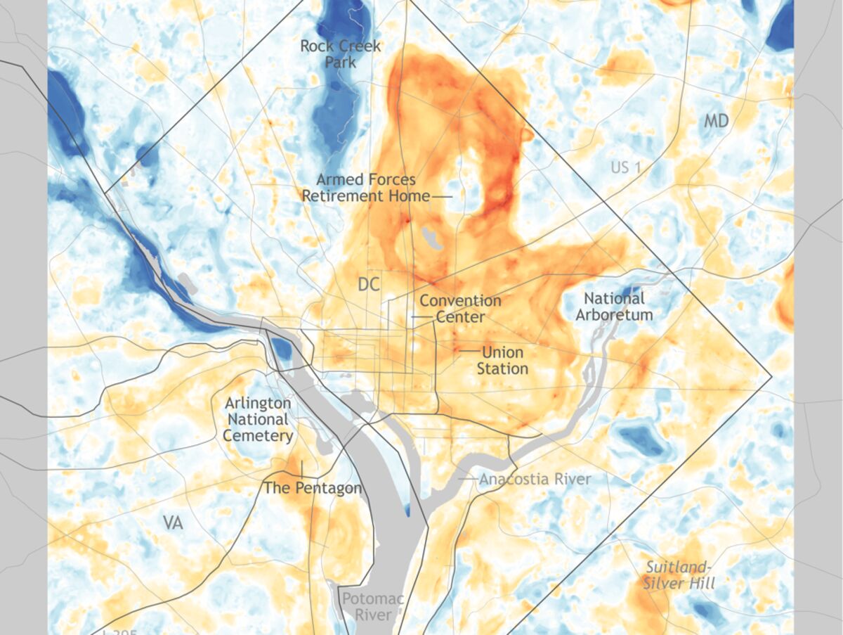 Mapping Urban Heat Islands To Find Cool Spots Bloomberg