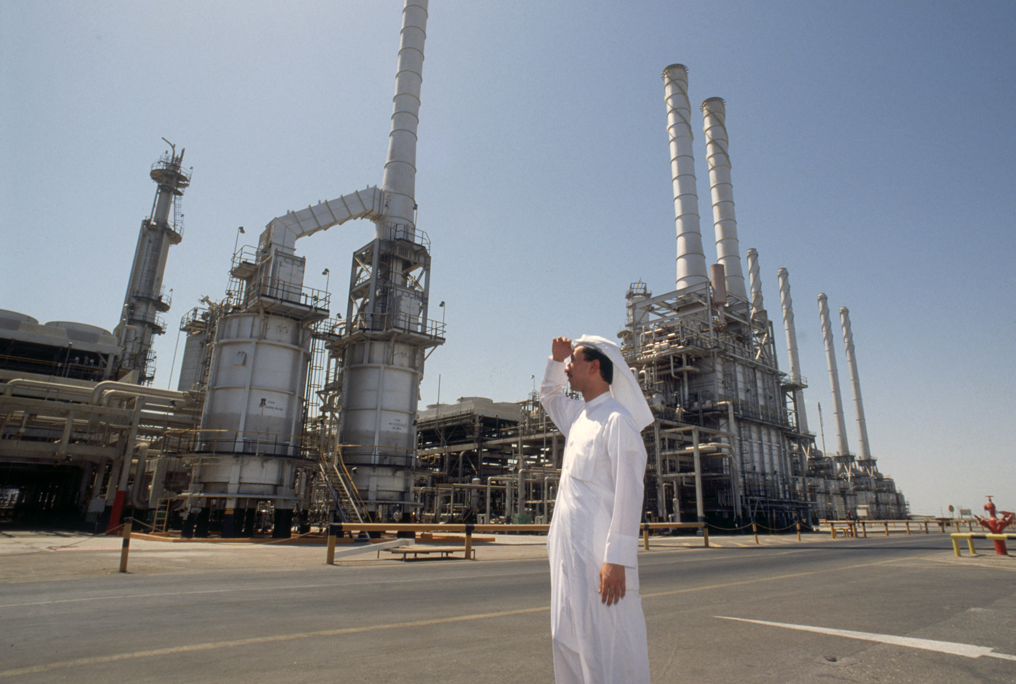The oil refinery of Ras-Tanura, Saudi Arabia.