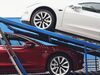 NEW YORK, NEW YORK - APRIL 25: Tesla cars are delivered to a showroom in Brooklyn on April 25, 2019 in New York City. The electric car company announced on Wednesday that it lost $702 million last quarter. Tesla revenue was also down 37% compared to the prior quarter. (Photo by Spencer Platt/Getty Images)