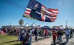 Attendees wait to enter a campaign event for former US President Donald Trump in Waco, Texas,&nbsp;on&nbsp;March 25.&nbsp;