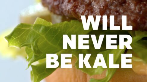 The anti-kale ad released by McDonald's earlier this year.