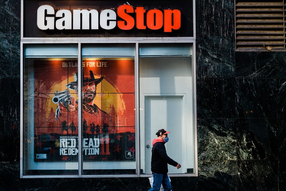 GameStop Mania powered by recording options and white shorts