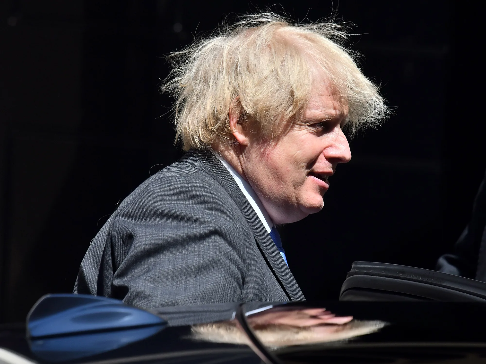Boris Johnson departs 10 Downing Street on June 24.