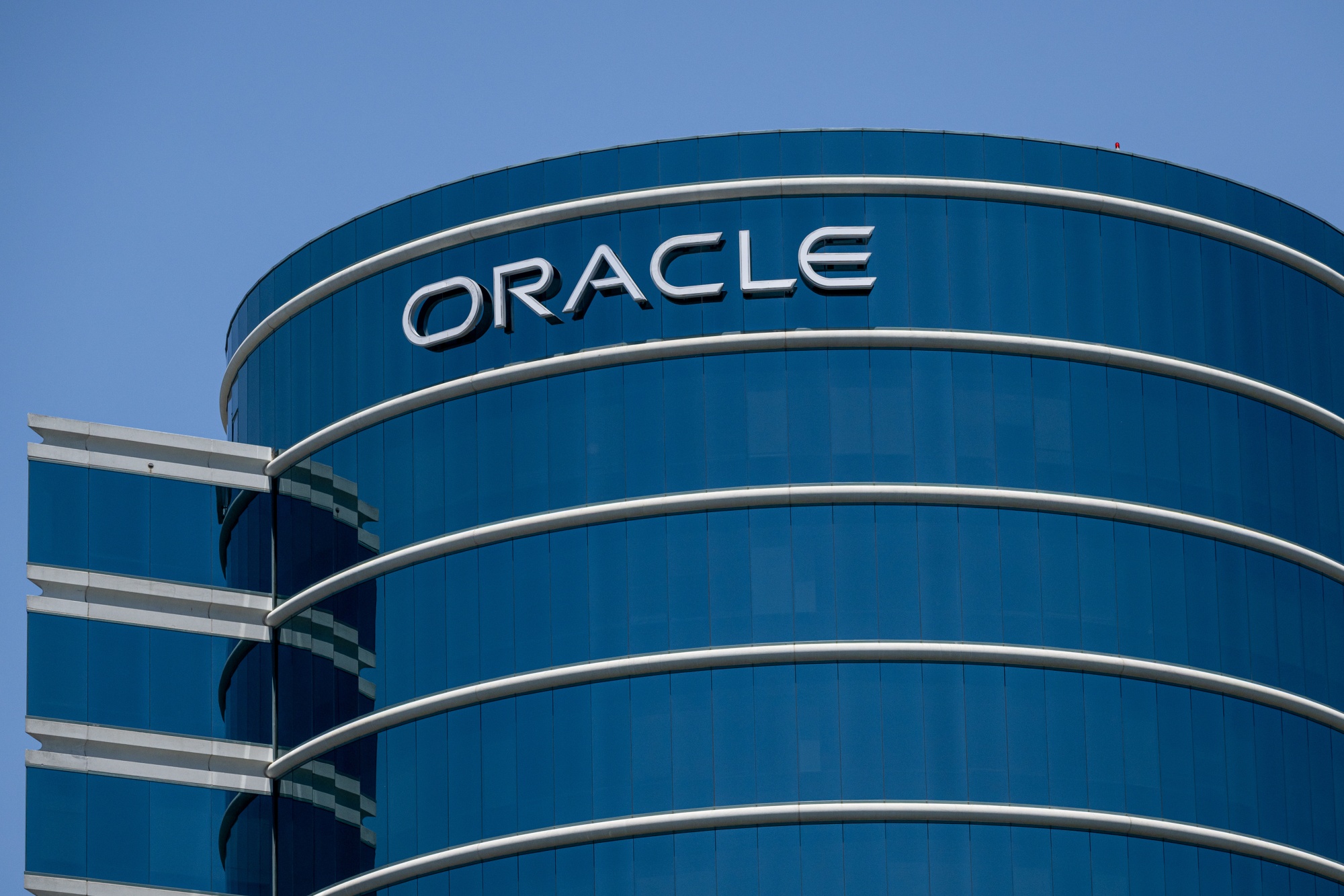 The Oracle offices in Redwood City, California, US, on Monday, June 2, 2025. Oracle Corp. is expected to release earnings figures on June 11.