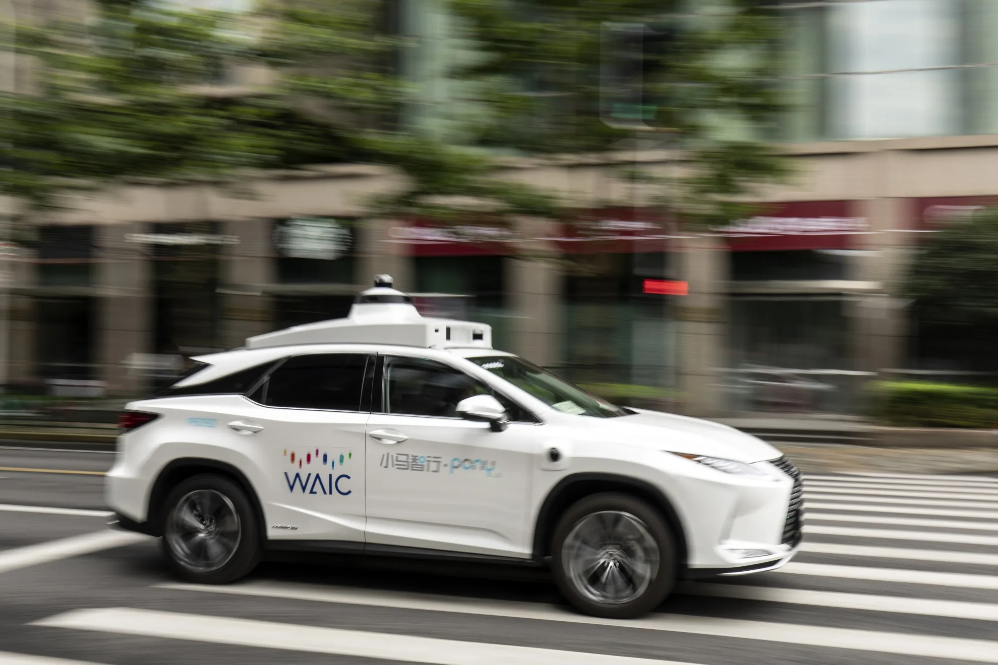A Pony.ai Inc. autonomous vehicle&nbsp;in Shanghai.