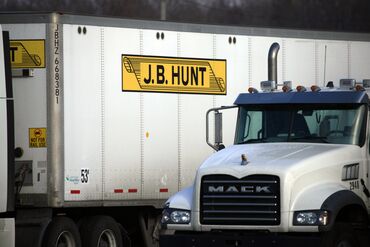 J.B. Hunt Transport Services Tractor Trailers As Earnings Released