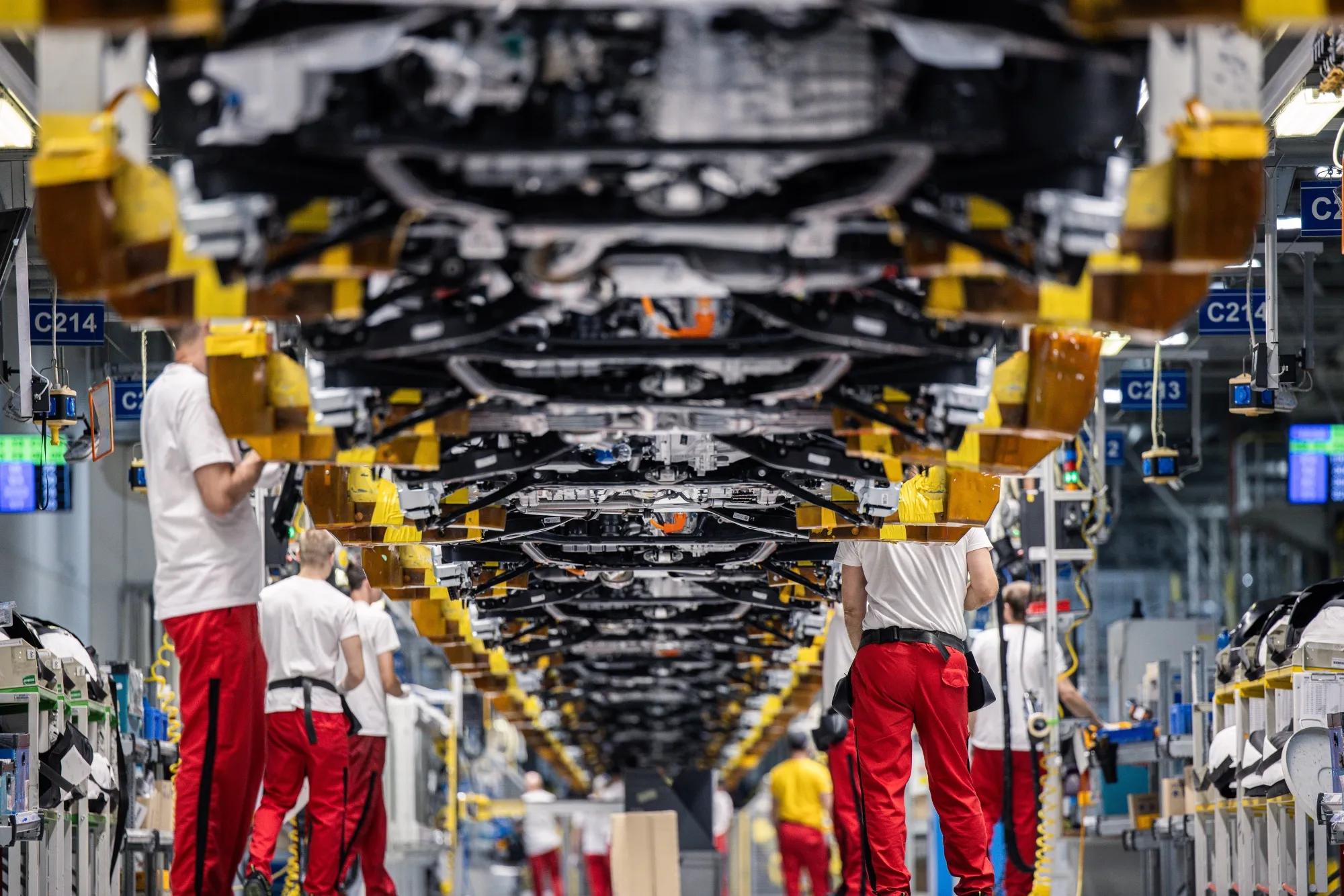 The assembly line at the Kia plant in Zilina, Slovakia, in October.