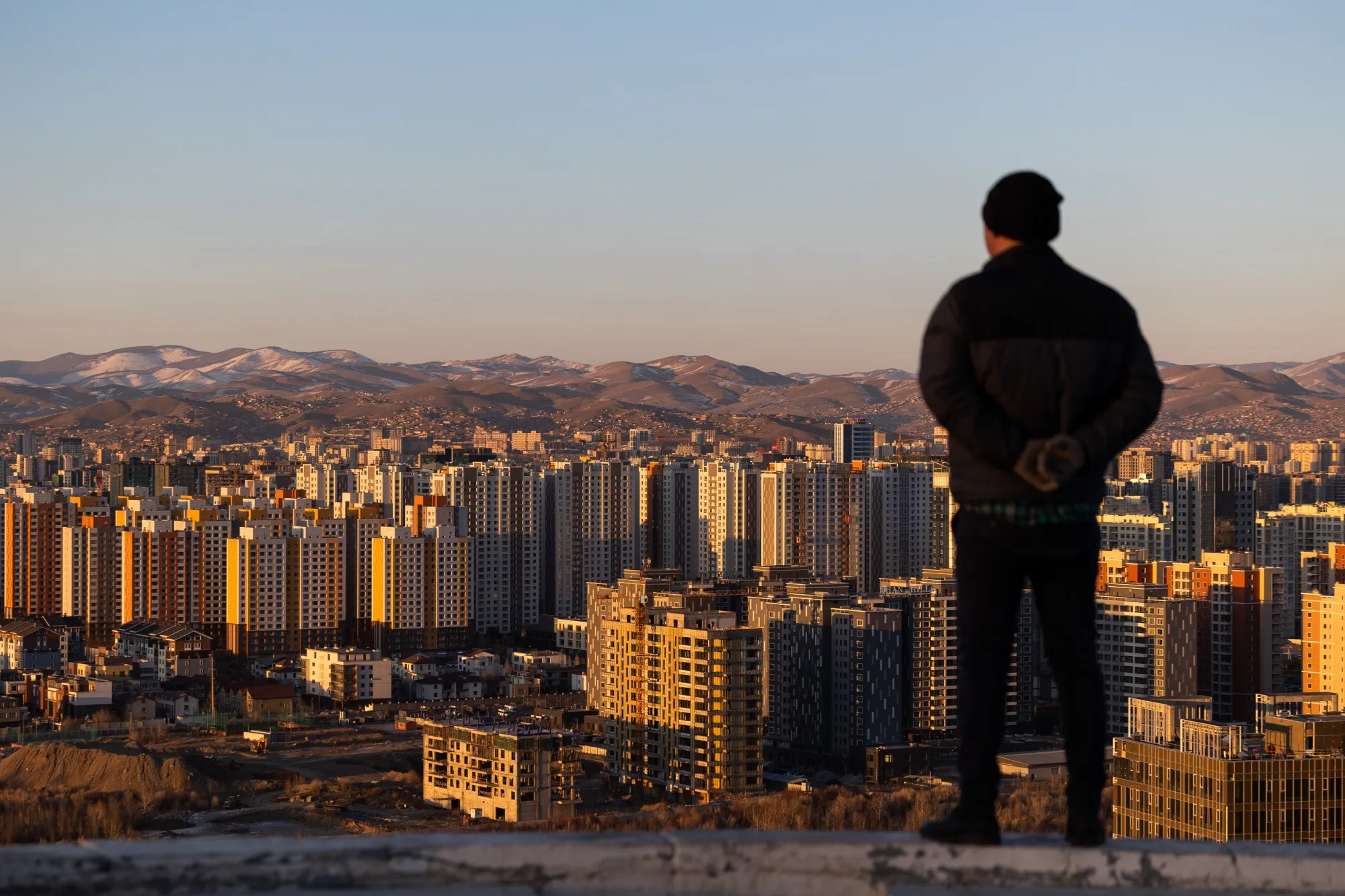 Buildings in Ulaanbaatar, Mongolia.