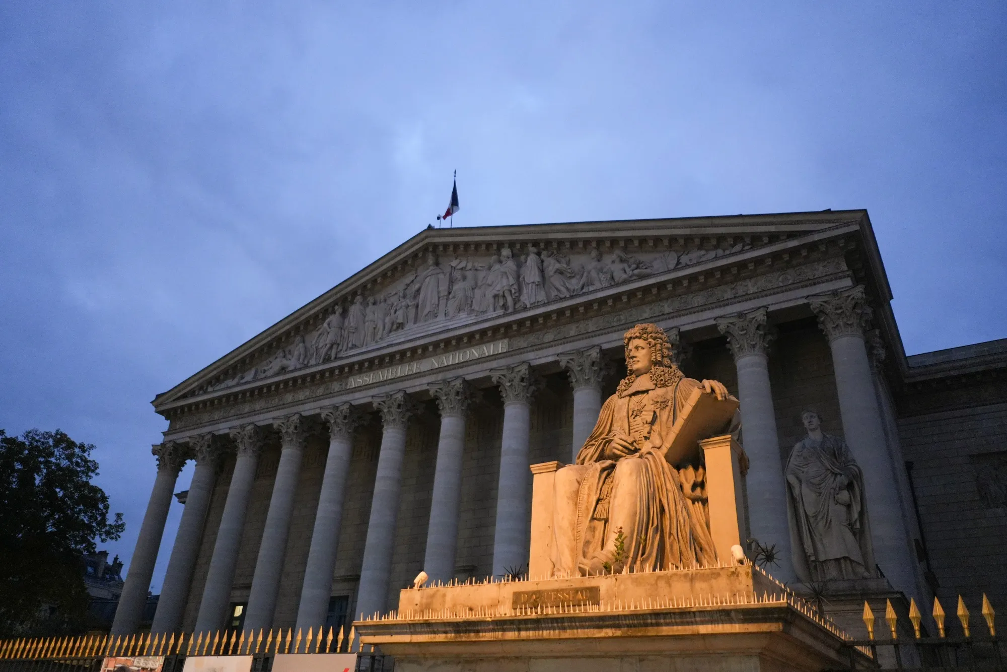 The National Assembly building in Paris.