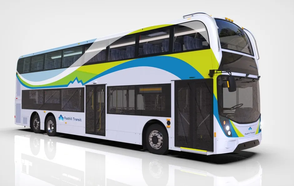 The Enviro500 bus designed for Foothill Transit. 