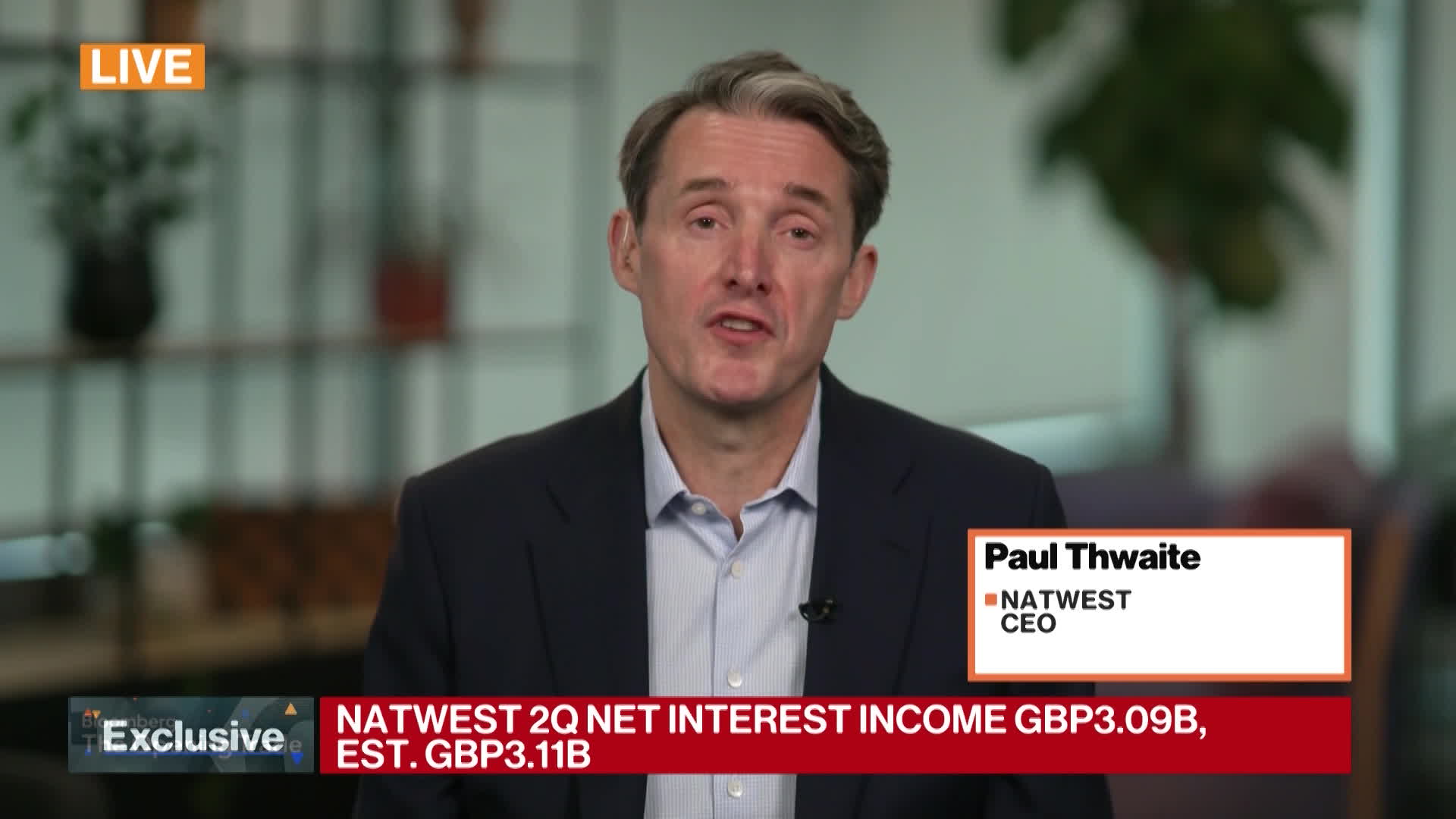 NatWest CEO on Earnings, UK Defense Spending, Economy