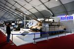 A Hyundai Rotem K2 tank at the Seoul International Aerospace & Defense Exhibition.