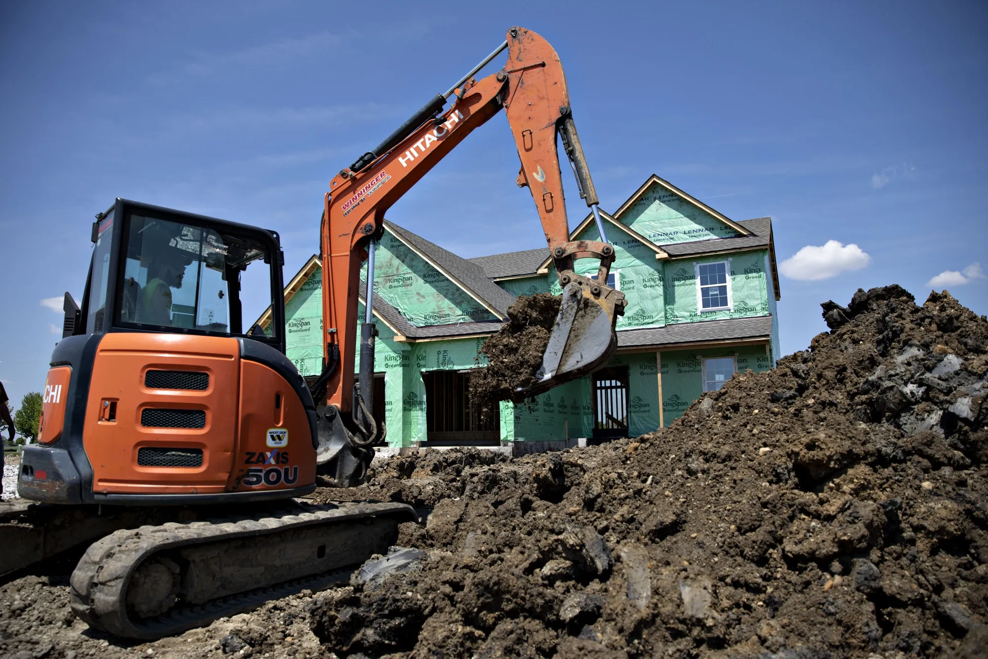 AHitachi Construction Machinery Co. excavator.