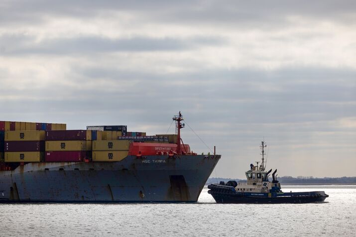 UK Shipping at Felixstowe Port as Tariff War Roils Global Markets