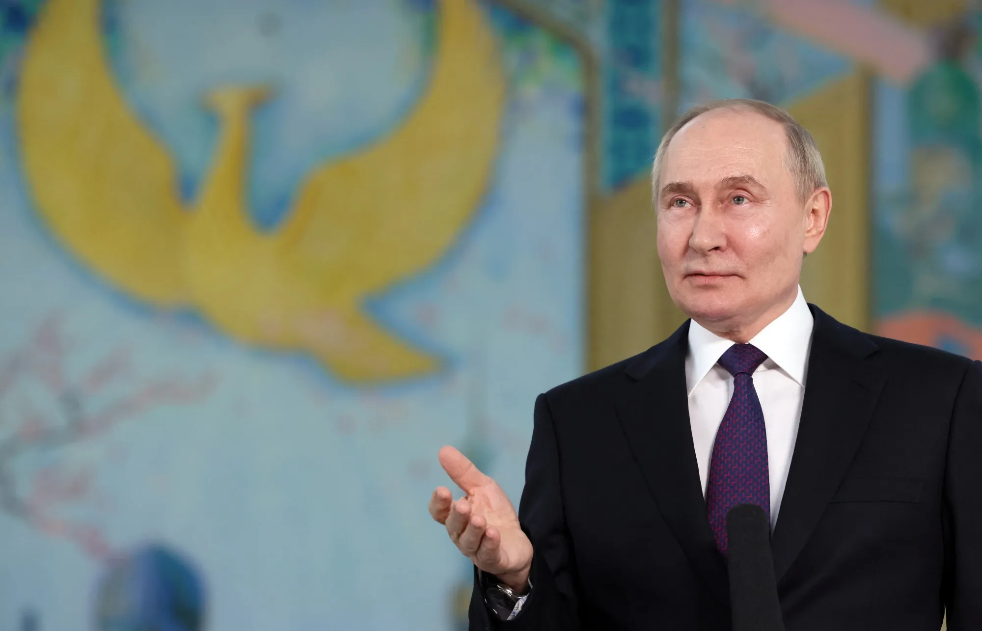 Putin isn’t delivering the dove of peace.&nbsp;