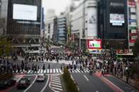 Shoppers And Commuters In Shibuya As Japan Corporate Sentiment Rises