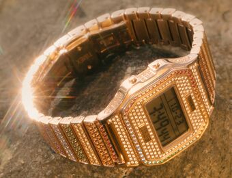 relates to This Sparkly Judith Leiber Timex Is Like a Fun Cousin to the Rainbow Rolex