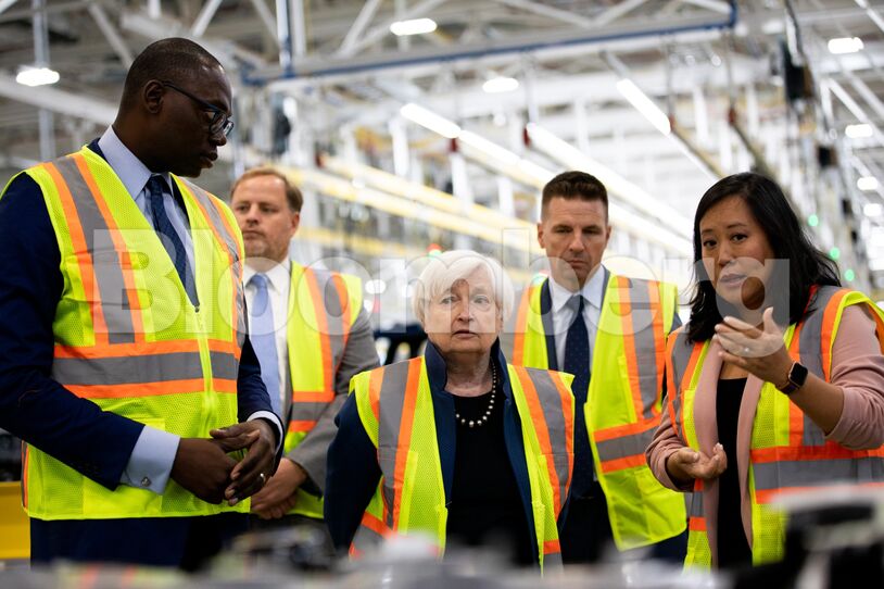 Treasury Secretary Yellen Visits Ford Motor Rouge Electric Vehicle Center