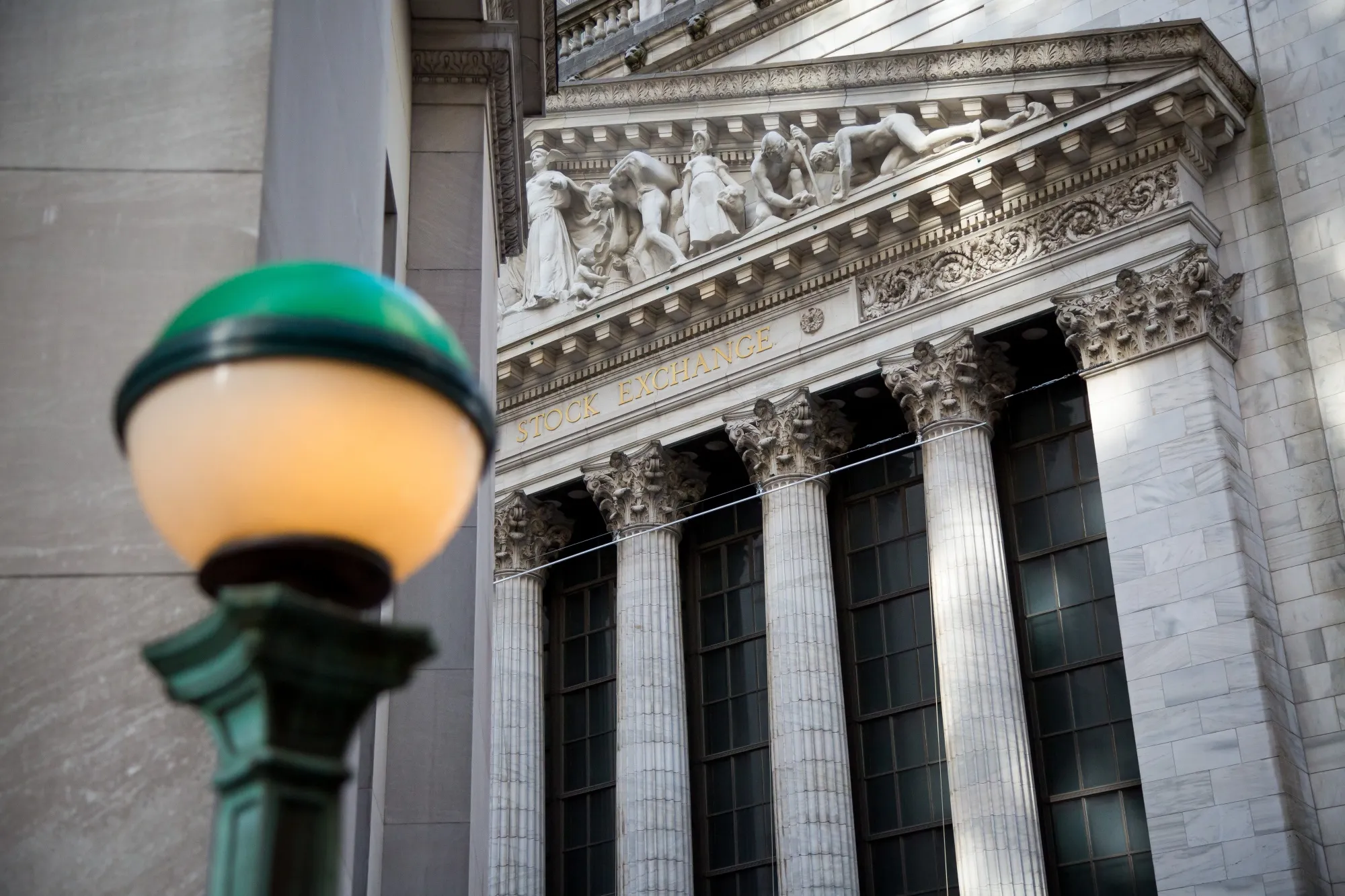 Trading On The Floor Of The NYSE While Stocks Fluctuate As Utilities Offset Retail Slump