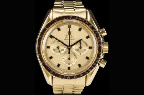 This 18k gold Omega Speedmaster belonged to an actual astronaut, though it didn't go to space.