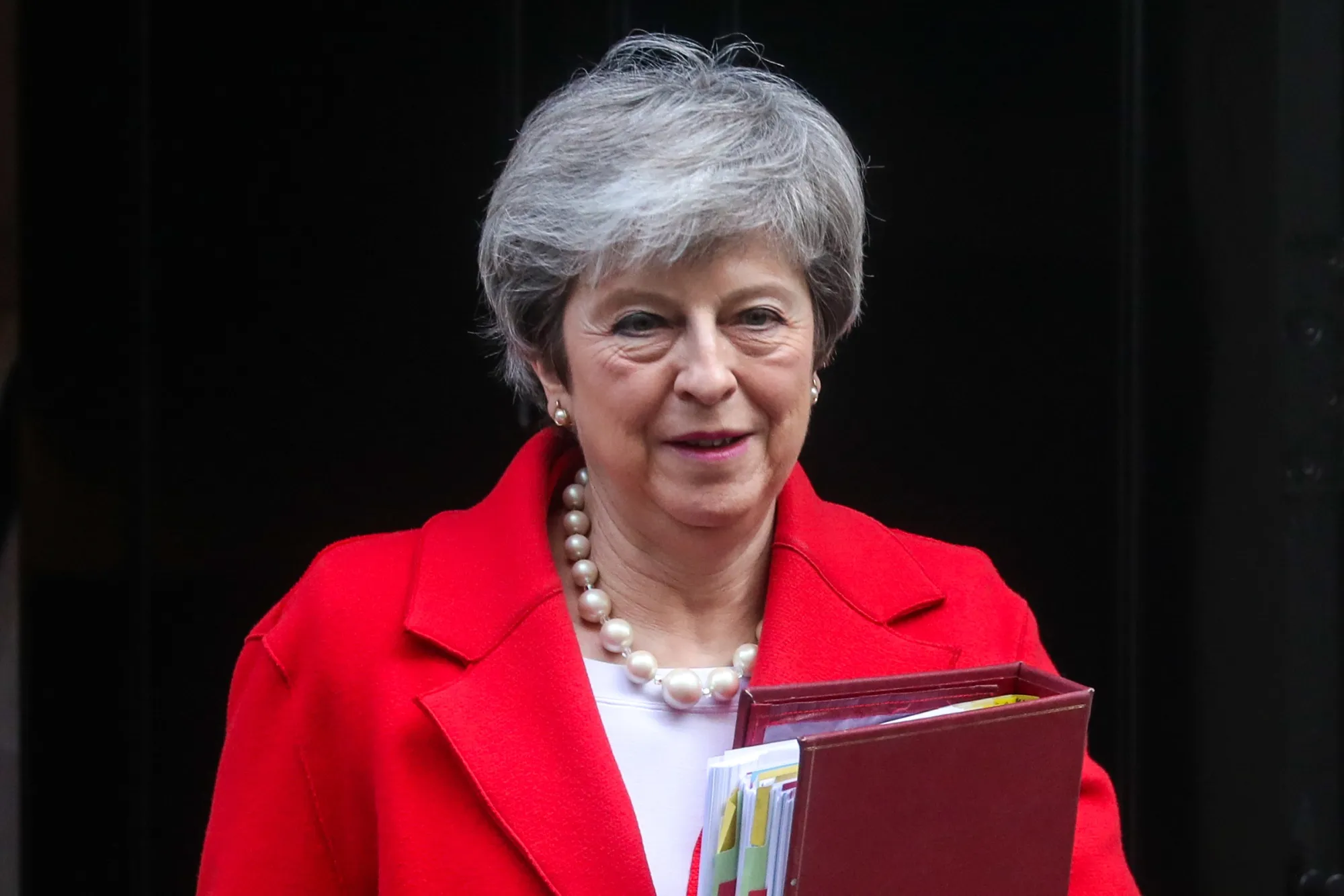 Theresa May, U.K. prime minister, departs number 10 Downing Street.