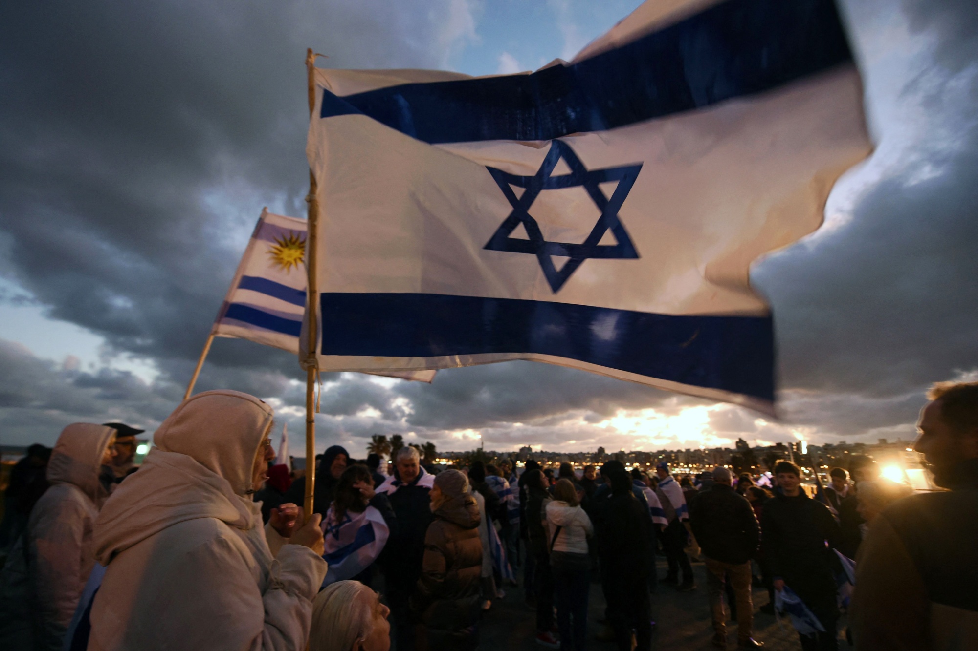 TOPSHOT-URUGUAY-ISRAEL-PALESTINIAN-CONFLICT-DEMO